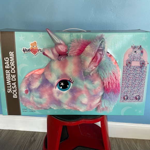 HUGFUN Other Unicorn Pastel Rainbow Sleeping Bag With Feet Built In